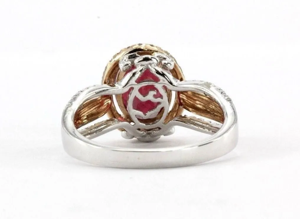 14K White & Rose Gold EFFY Ruby Royale, Diamond & Ruby Ring