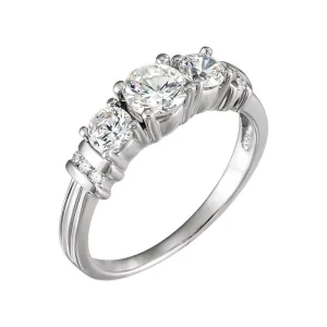 14k White Gold 1 1/6 CTW Diamond Anniversary Band, Size 7