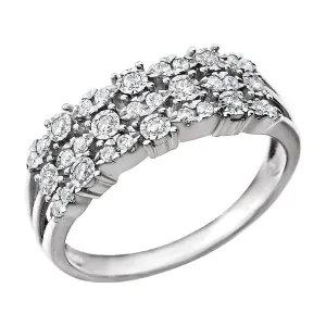 14k White Gold 1/4 CTW Diamond Anniversary Band, Size 7