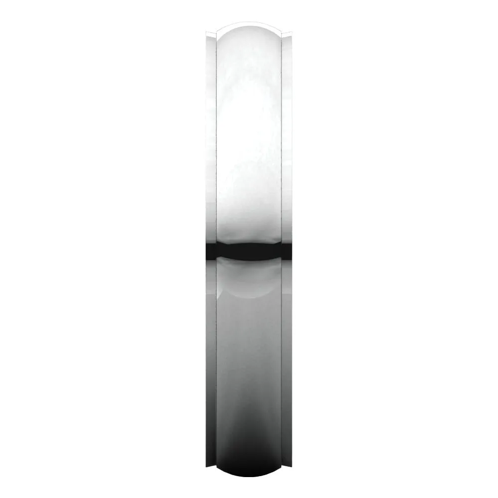 14k White Gold 4mm Comfort Fit Edge Band , Size 7