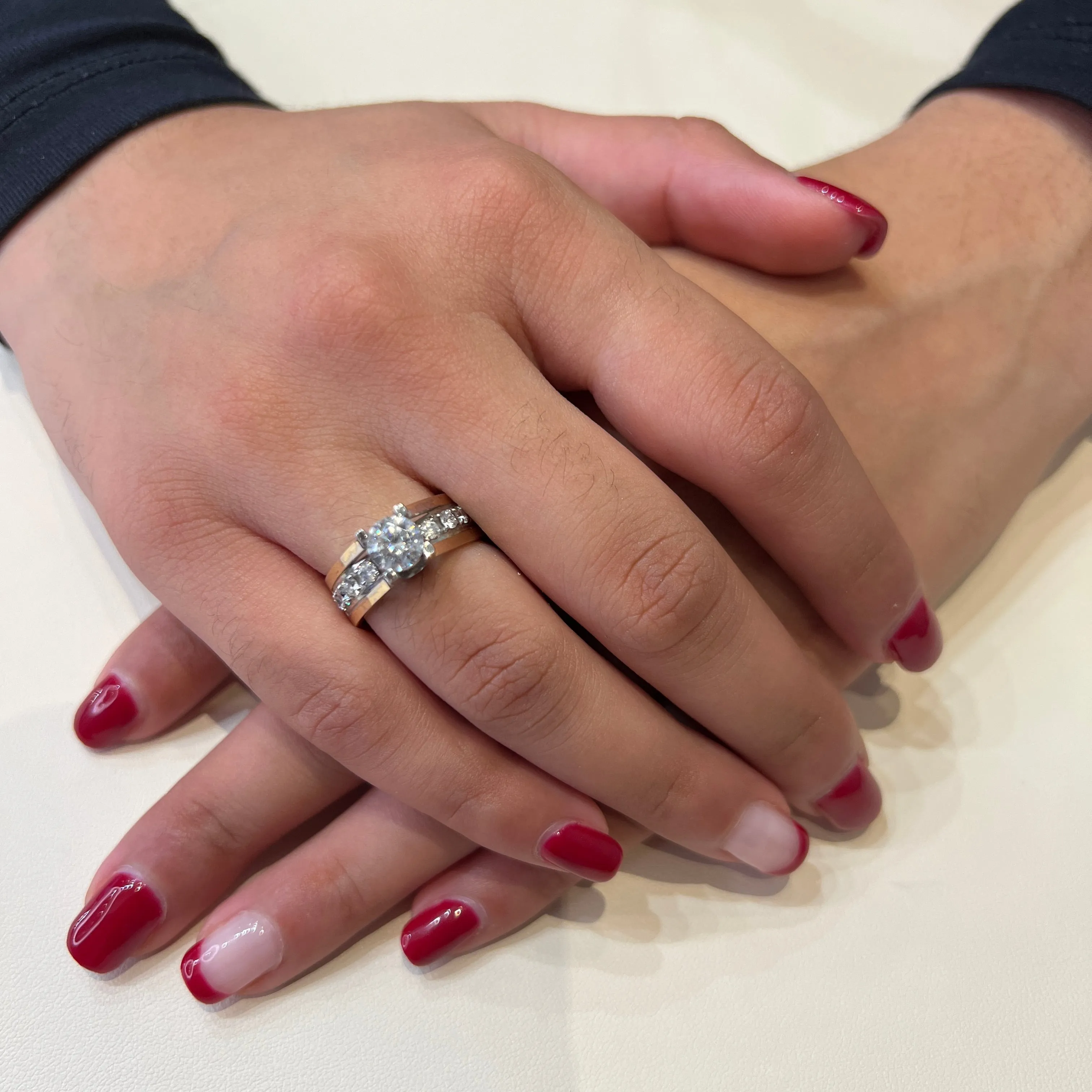 14K Yellow and White Gold (0.50ct) Diamond Semi Mount