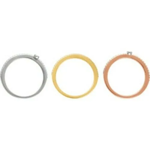 14KT Rose Gold, White Gold   Yellow Gold 3/8 Carat Pave Diamond Ring Set