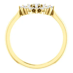 14KT Yellow Gold .50 CT Diamond Vintage-Inspired Ring