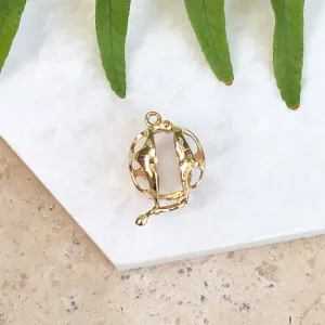 14KT Yellow Gold Pearl Enhancer Pendant Setting 9mm