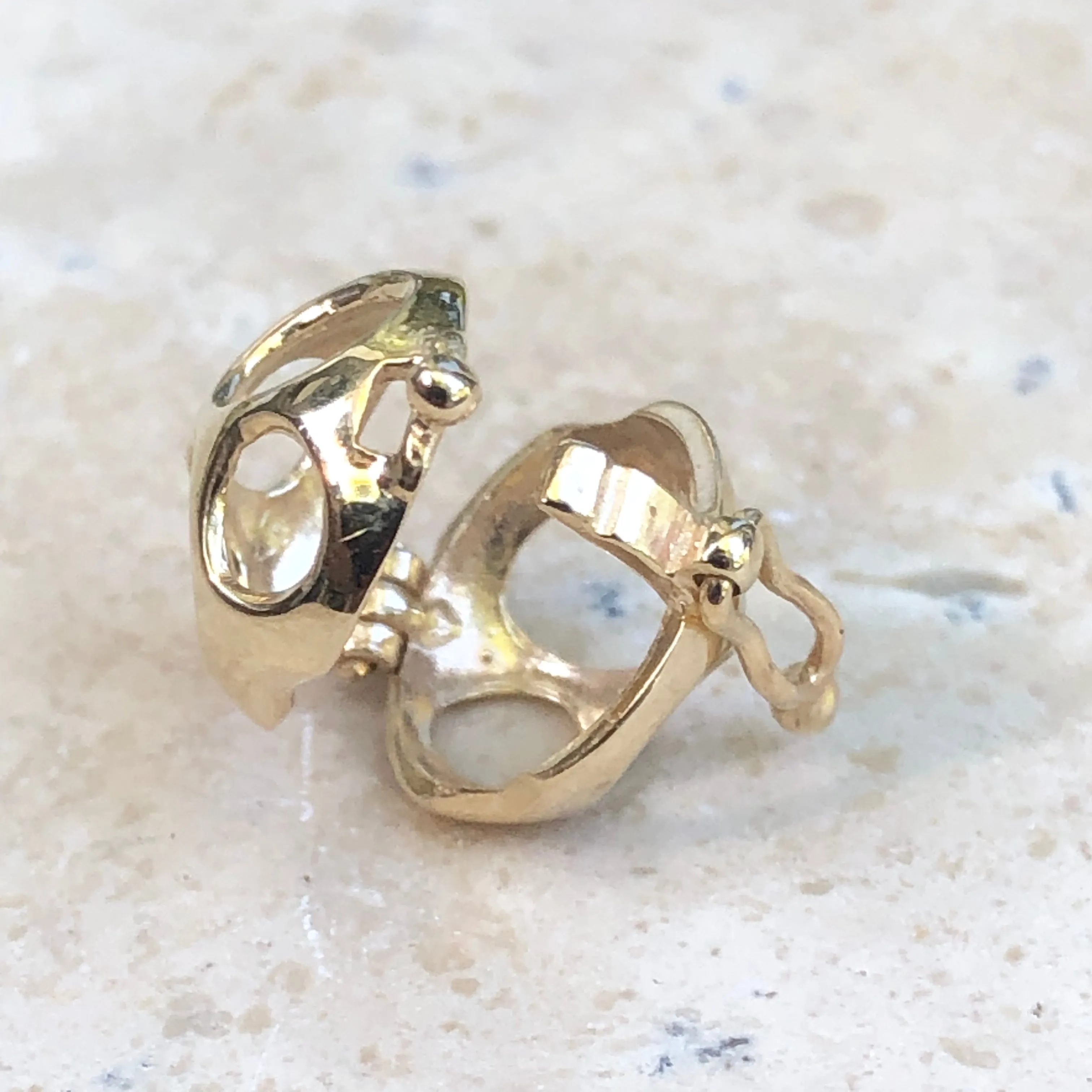 14KT Yellow Gold Pearl Enhancer Pendant Setting 9mm