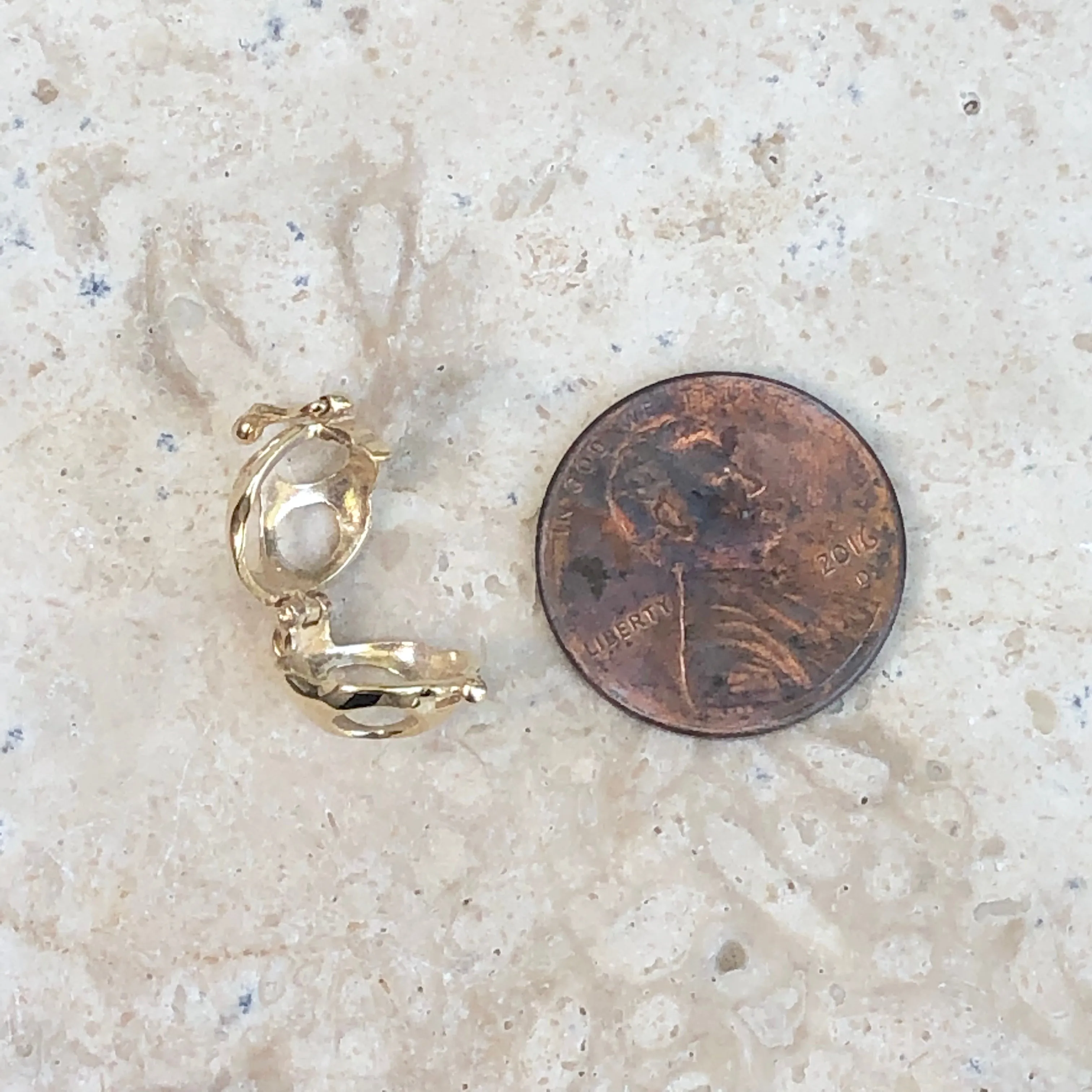 14KT Yellow Gold Pearl Enhancer Pendant Setting 9mm