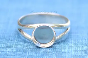 14mm Sterling Silver Double Split Ring Band Ring blank