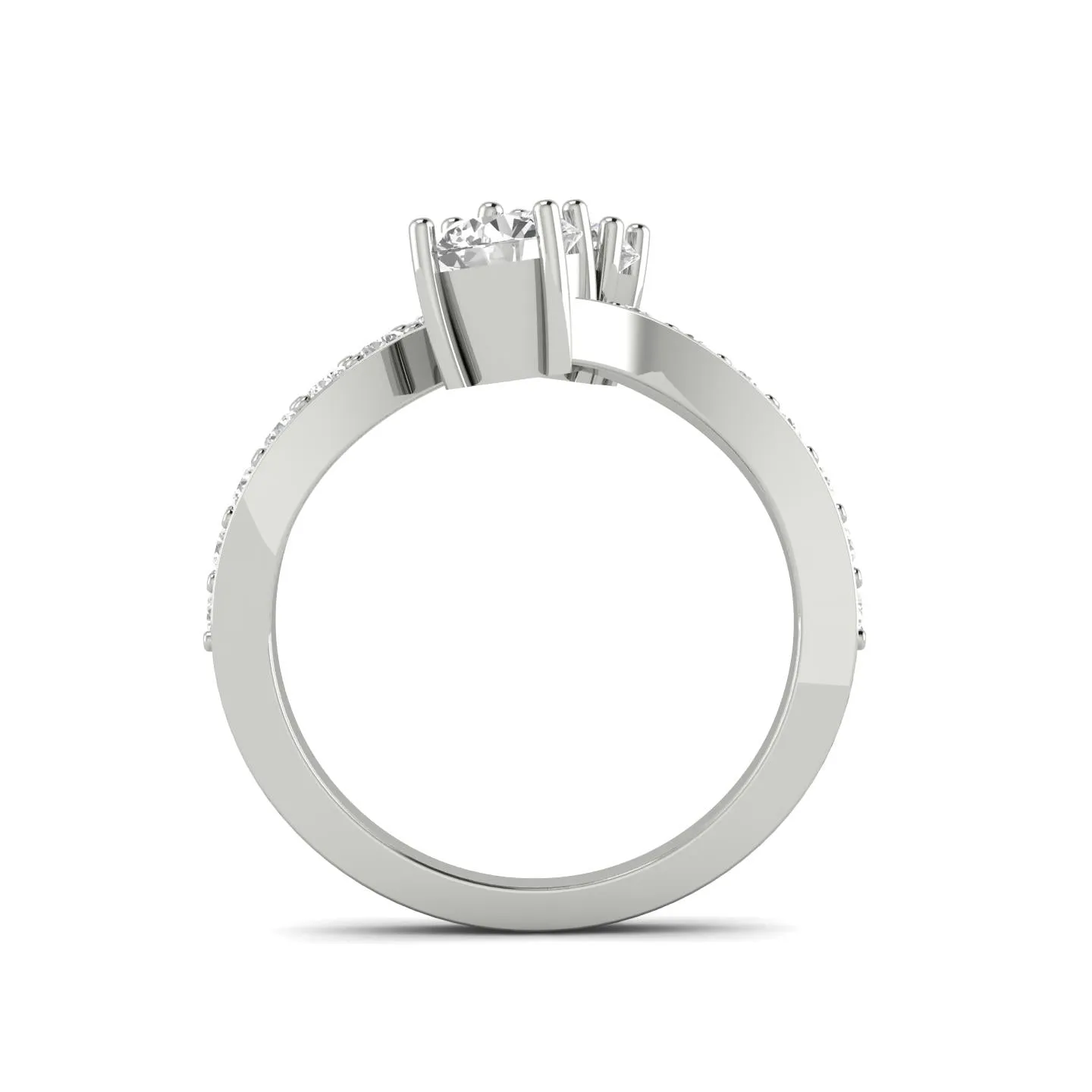 1.50ctw Diamond Two Stone Ring in 14k White Gold (K-L, I2-I3)