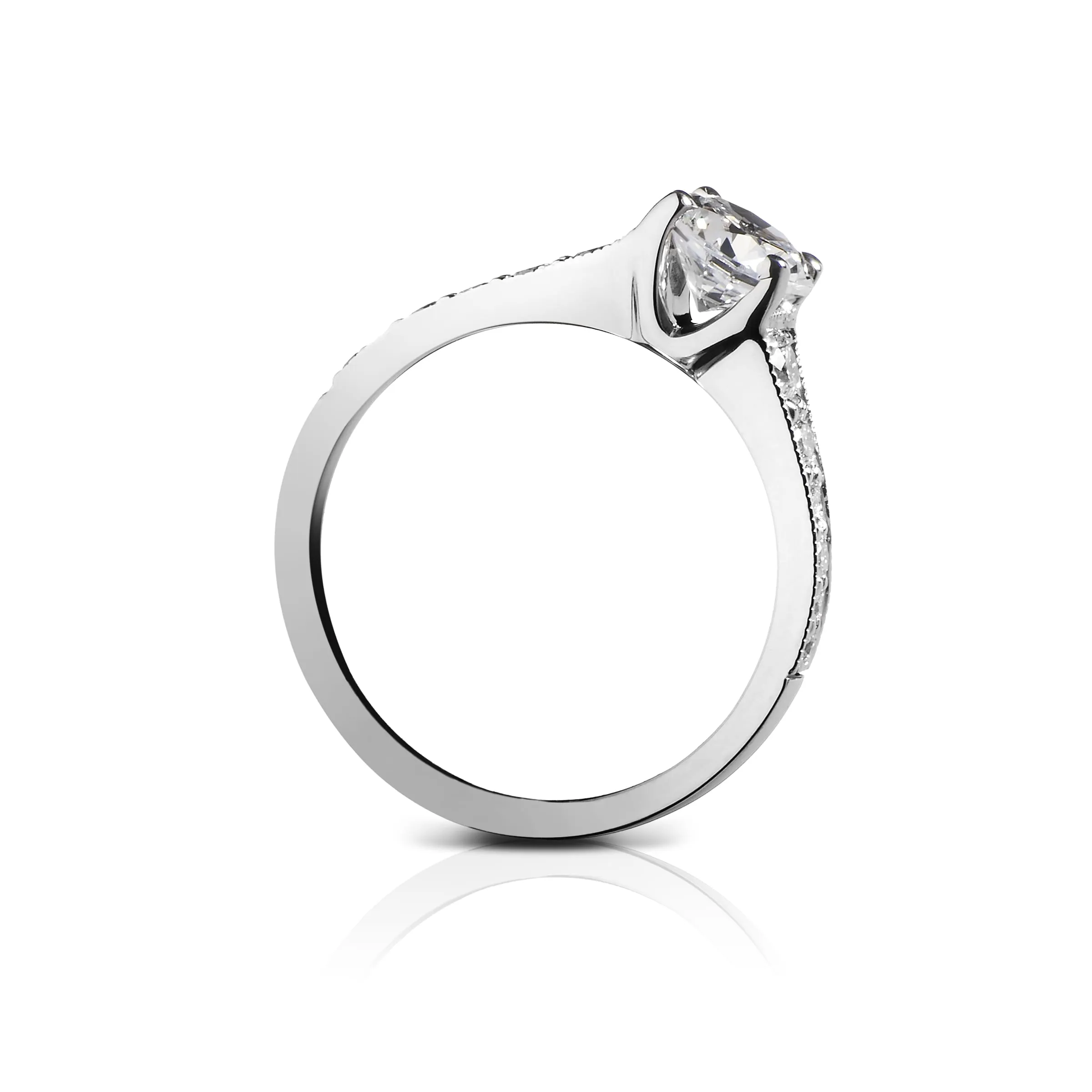 18K White Gold R360-1D Engagement Ring