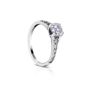 18K White Gold R360-1D Engagement Ring