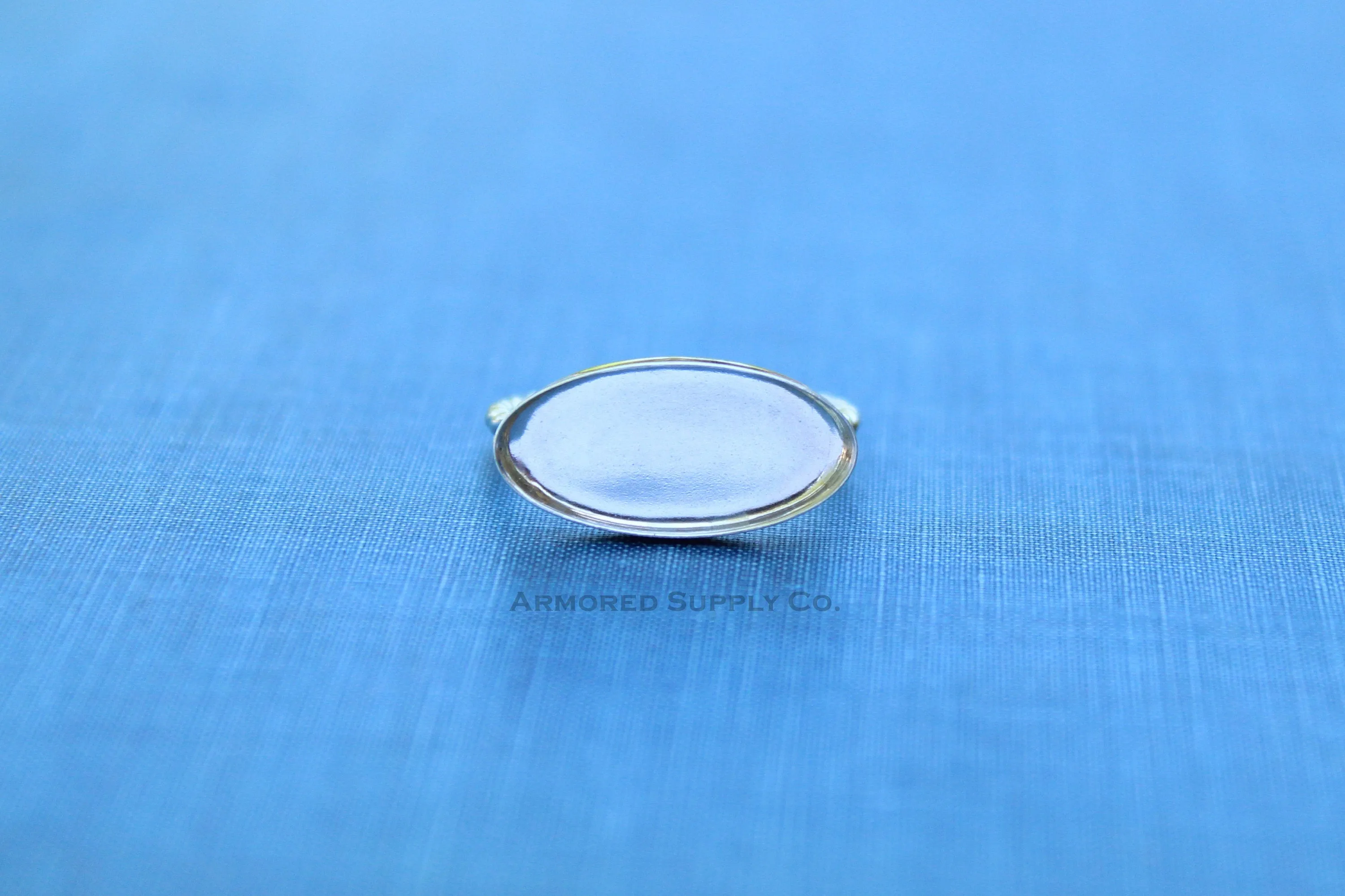 18x9mm Oval Bezel Rope Ring blank