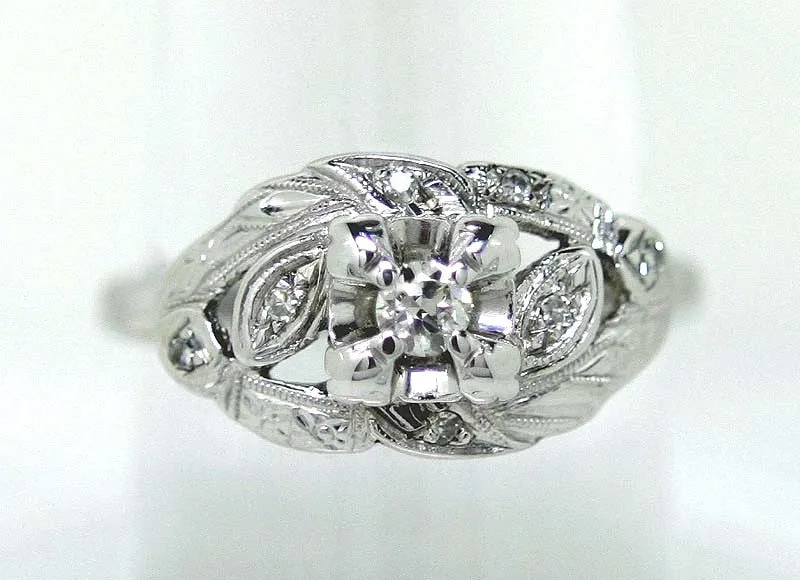 1950s Diamond Cocktail Ring