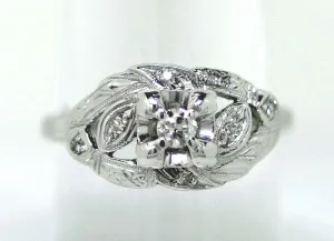 1950s Diamond Cocktail Ring