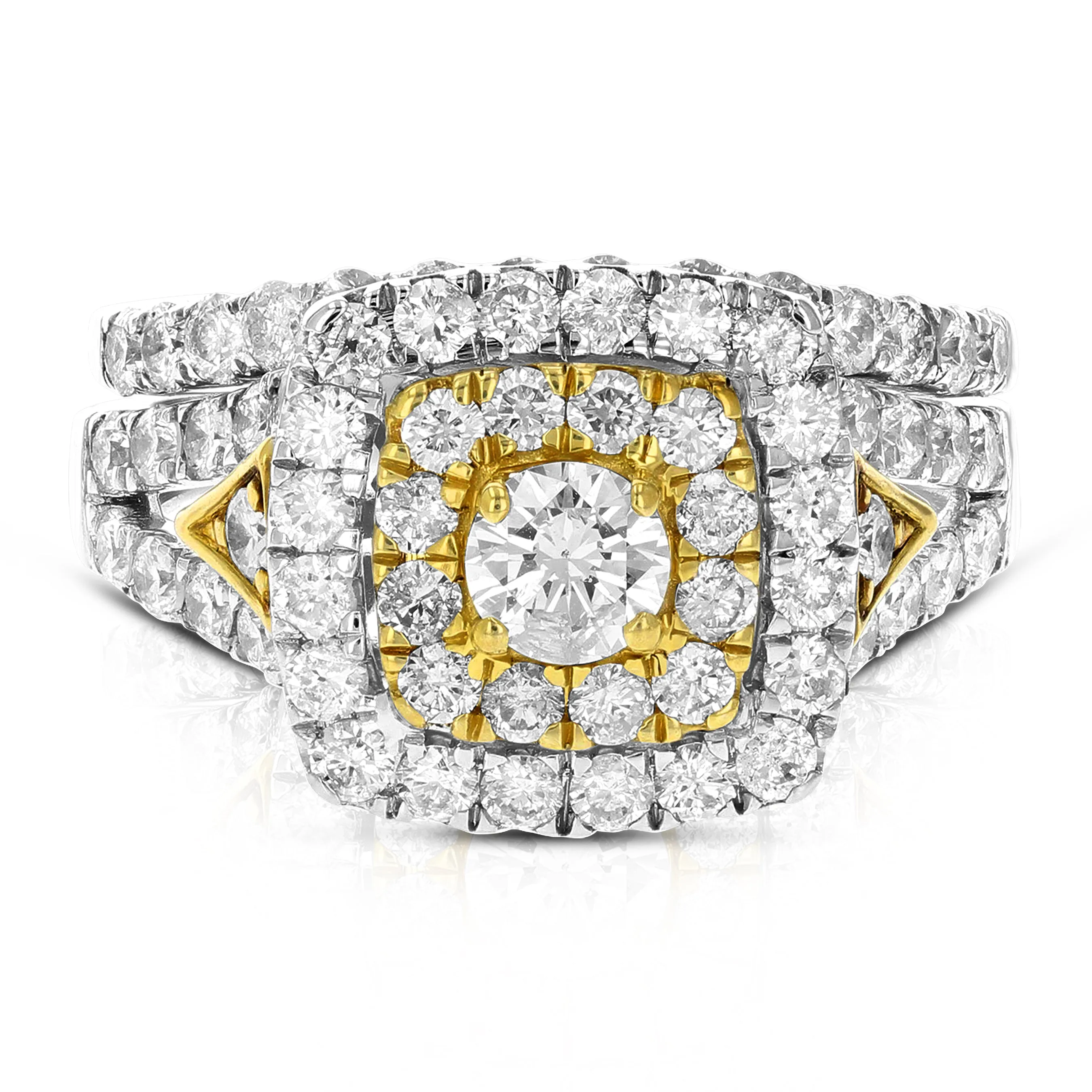 2 cttw Diamond Bridal Rings in Gold