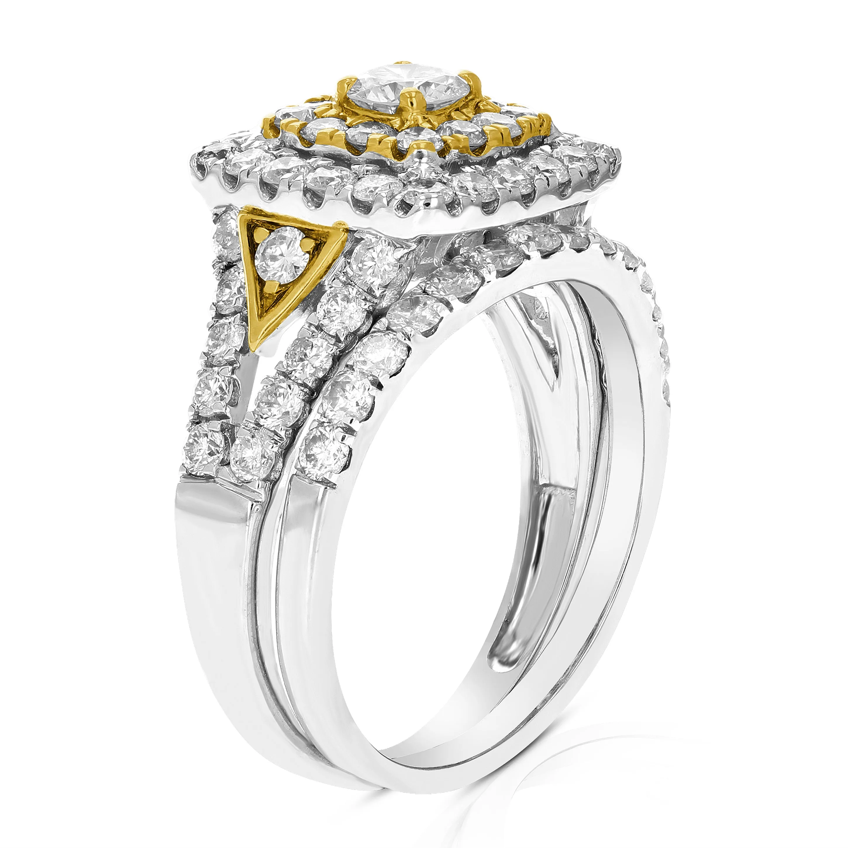 2 cttw Diamond Bridal Rings in Gold