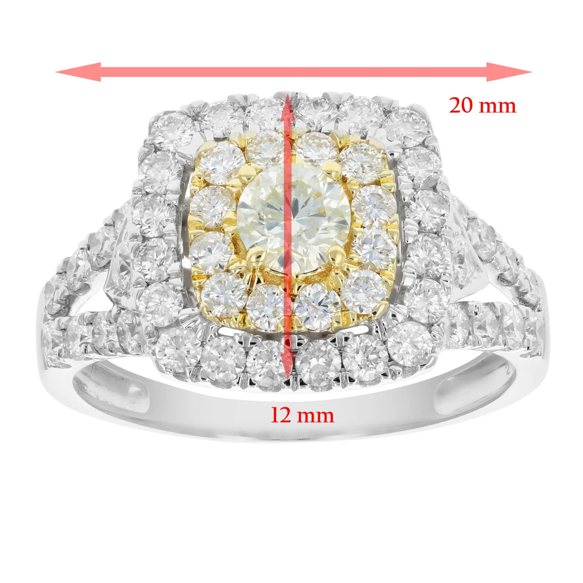 2 cttw Diamond Bridal Rings in Gold