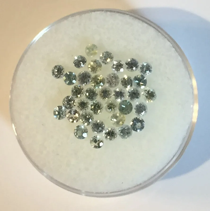 2.0MM ACCENT STONES, SETS, PAIRS, MONTANA SAPPHIRES