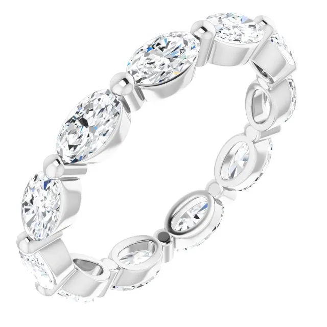 2.31 ct. Oval Diamond Eternity Band