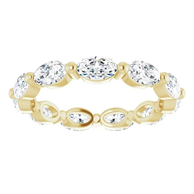 2.31 ct. Oval Diamond Eternity Band