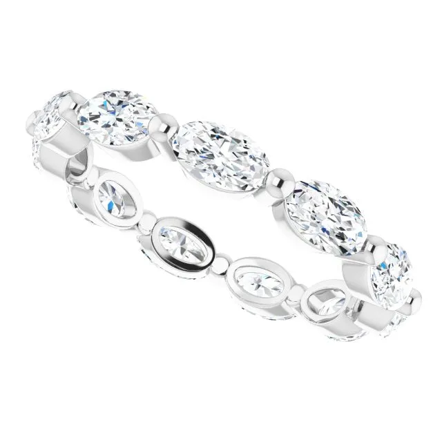 2.31 ct. Oval Diamond Eternity Band