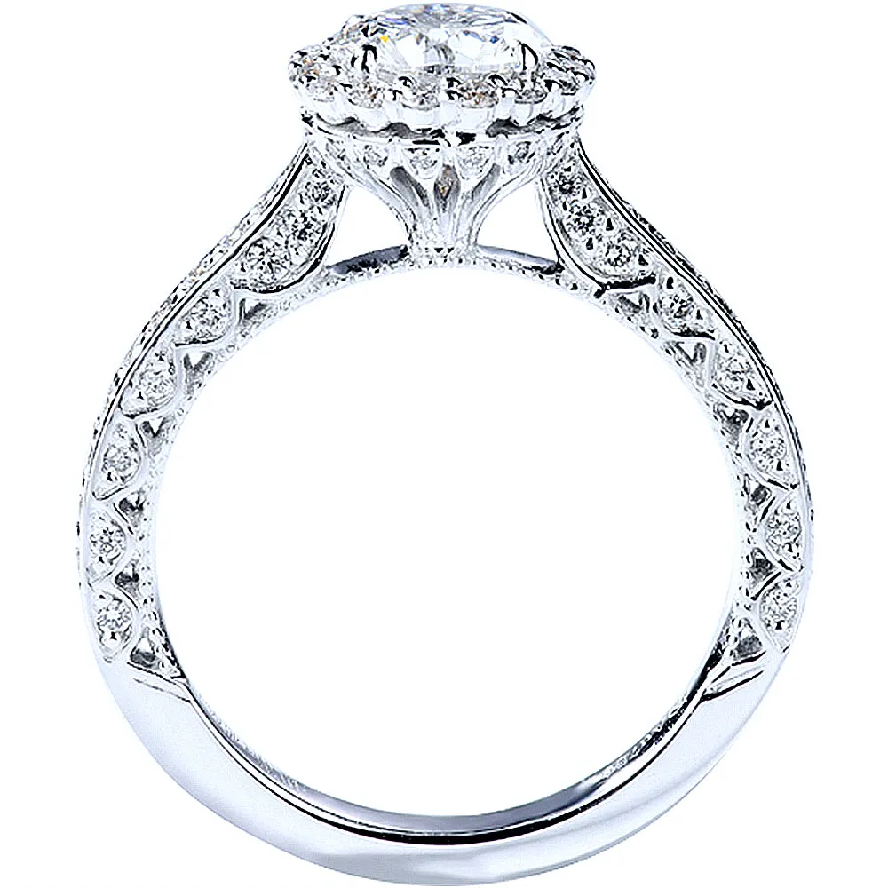 3 Sided Pave Lab-Grown Diamond Engagement Ring
