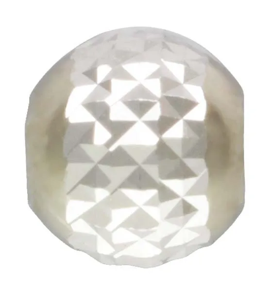 3.0mm Pyramid Cut Bead 1.2mm Hole, Sterling Silver. Made in USA. #5004630P