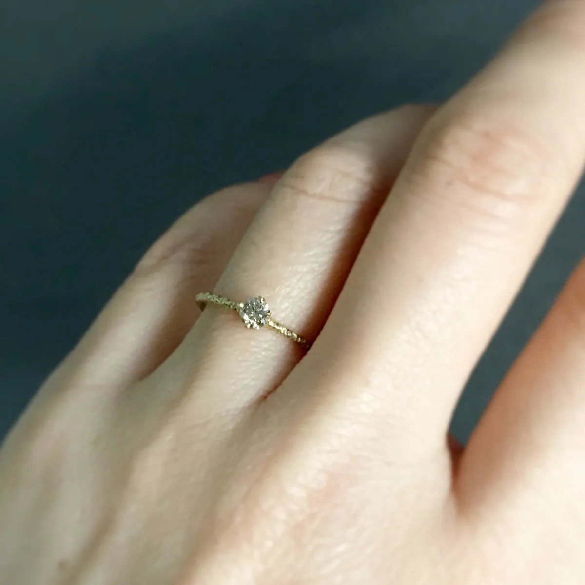 3.5mm Brown Diamond Homespun Solitaire Ring | R9003BR