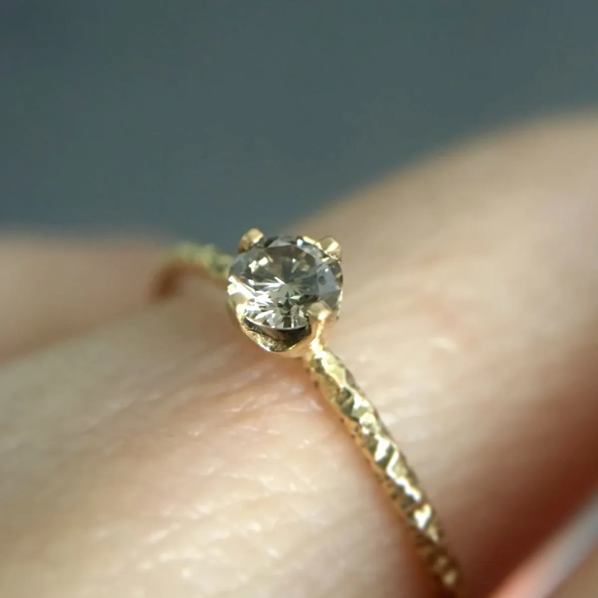 3.5mm Brown Diamond Homespun Solitaire Ring | R9003BR