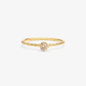 3.5mm Brown Diamond Homespun Solitaire Ring | R9003BR