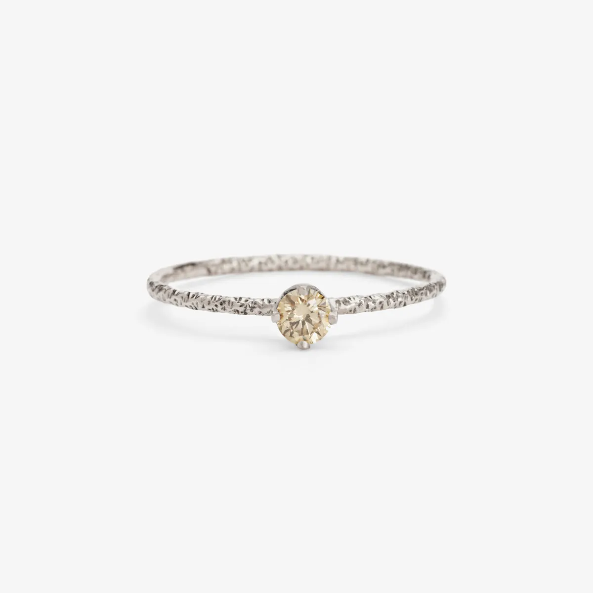 3.5mm Brown Diamond Homespun Solitaire Ring | R9003BR