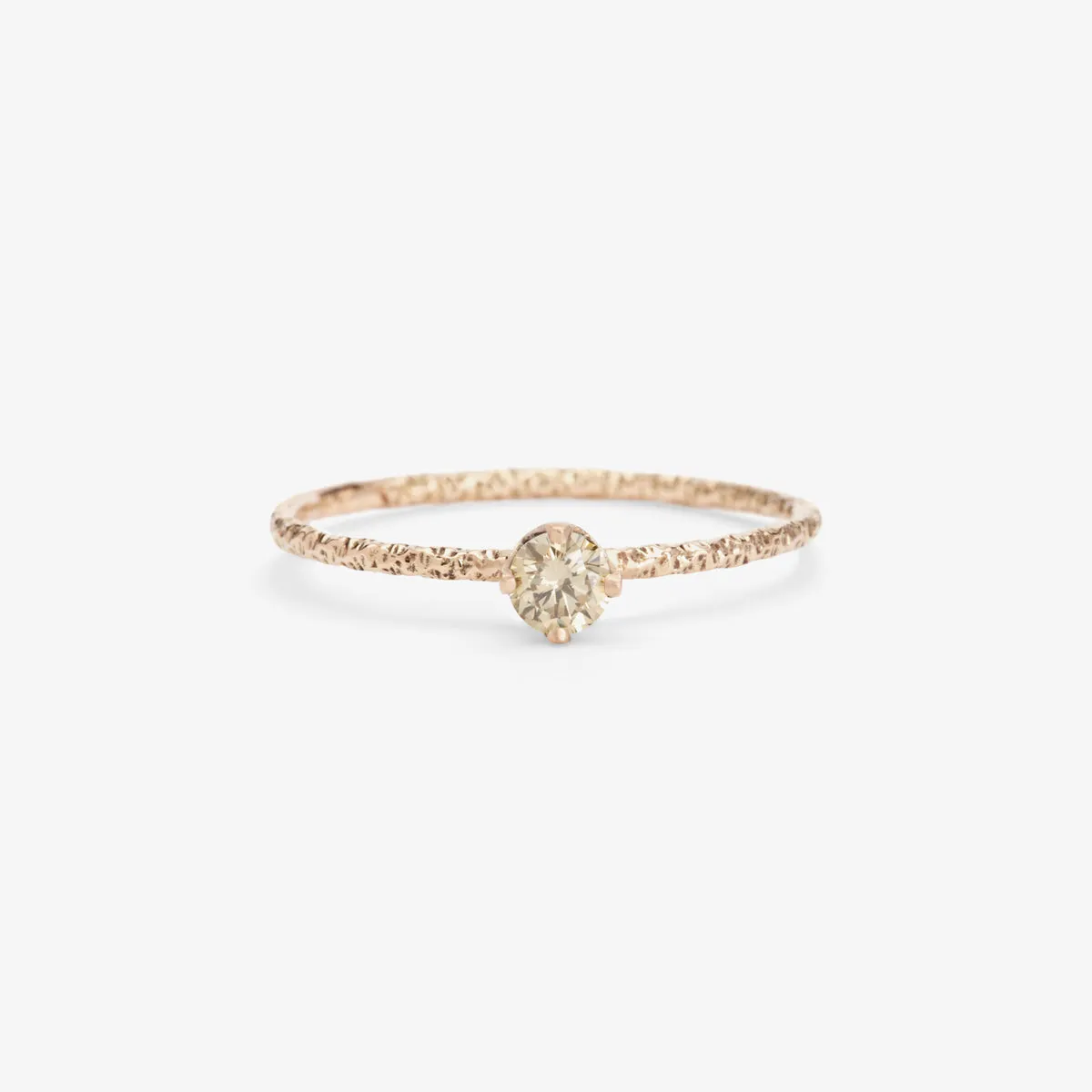 3.5mm Brown Diamond Homespun Solitaire Ring | R9003BR