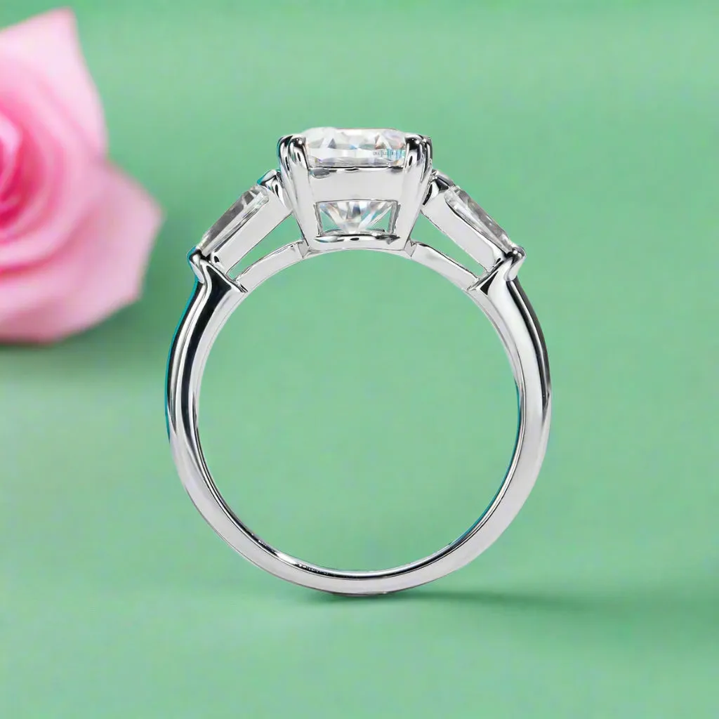 3.8 Ct Oval Cut Diamond Engagement Ring