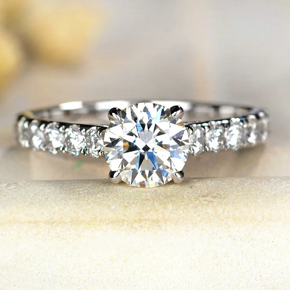 4-Prong Lab-Grown Diamond Engagement Ring