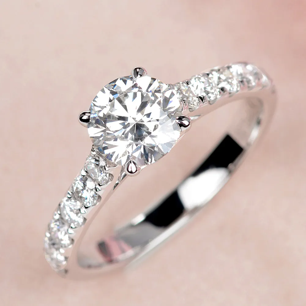 4-Prong Lab-Grown Diamond Engagement Ring