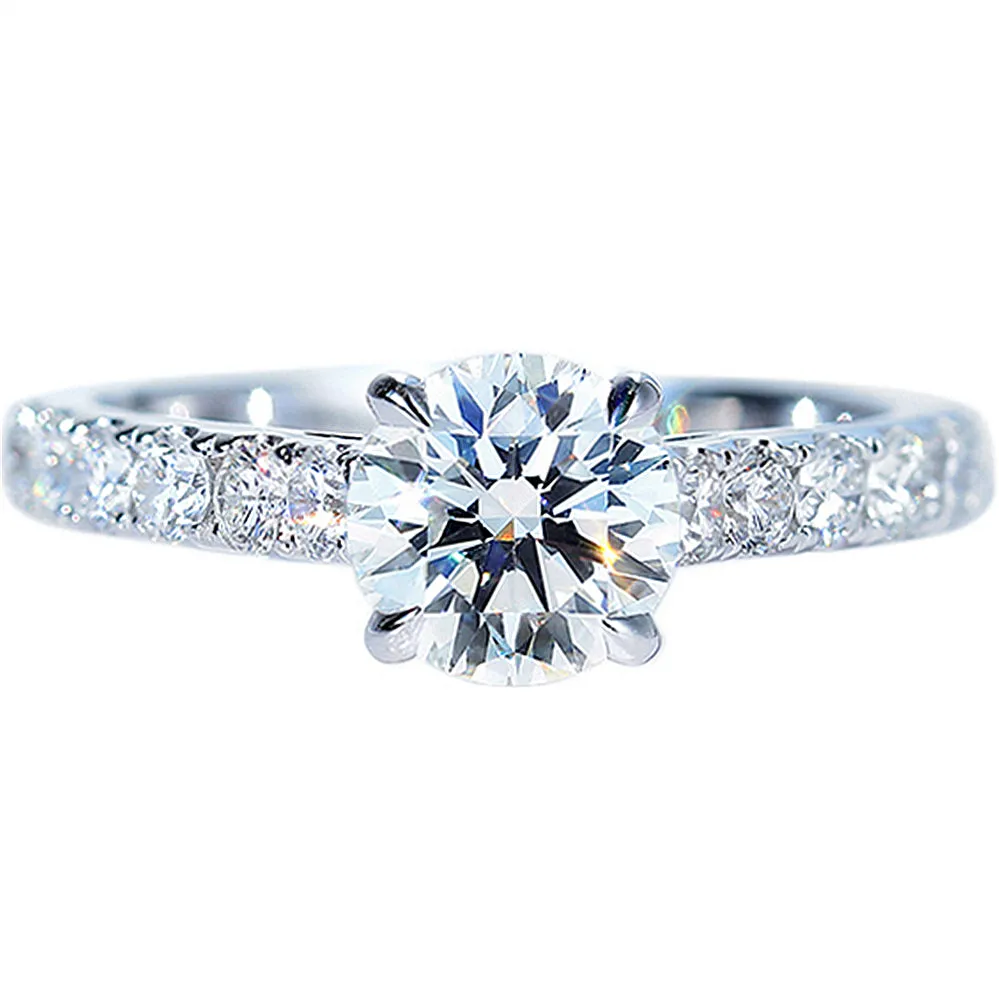 4-Prong Lab-Grown Diamond Engagement Ring