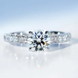 4-Prong Lab-Grown Diamond Engagement Ring