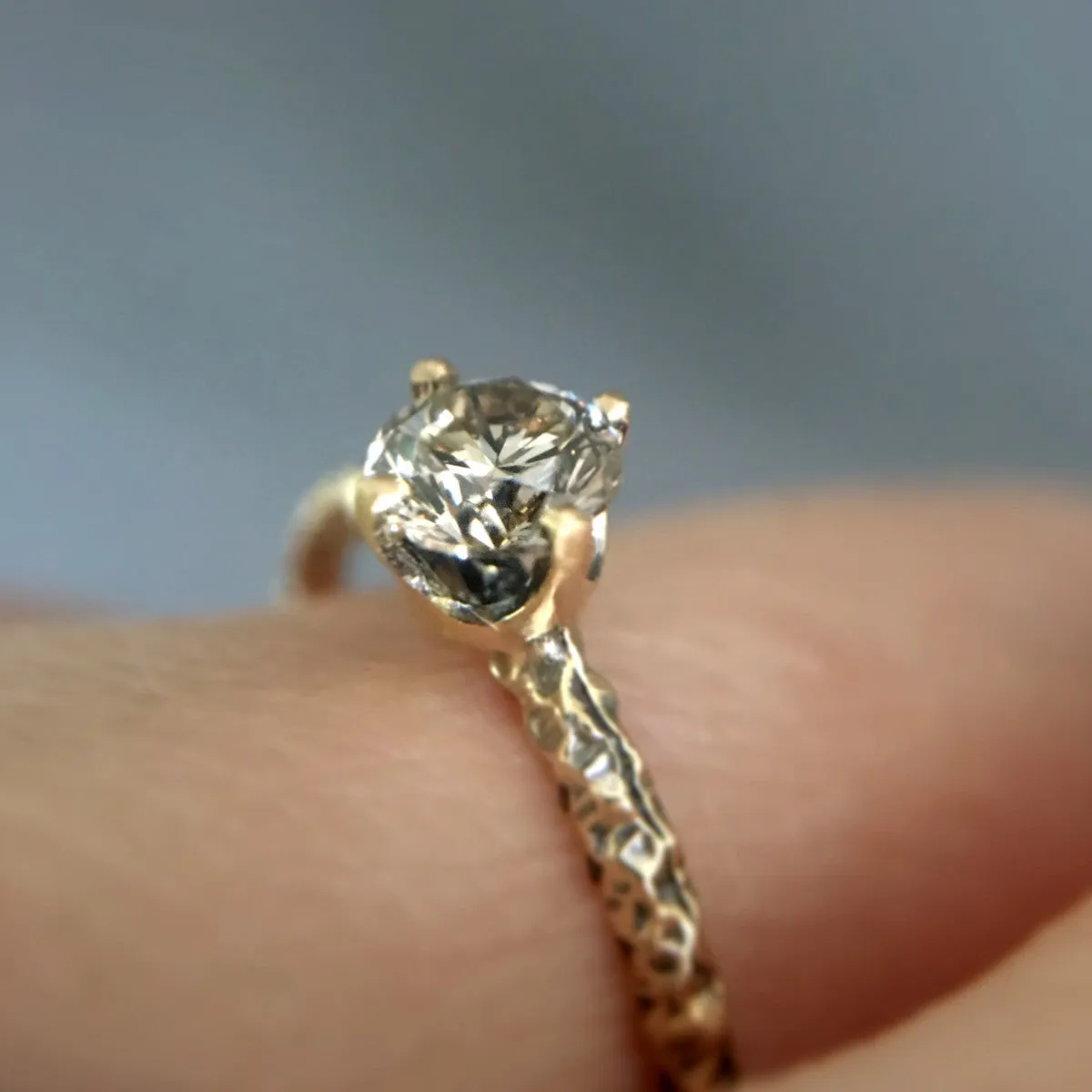 4.5mm Brown Diamond Homespun Solitaire Ring | R9005BR