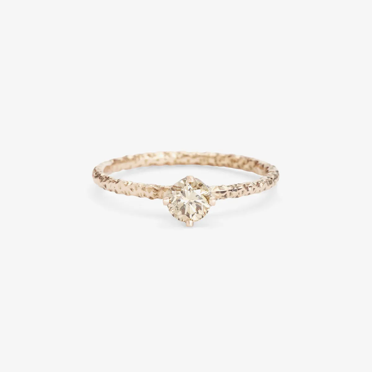 4.5mm Brown Diamond Homespun Solitaire Ring | R9005BR