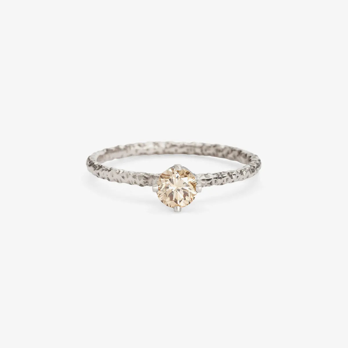 4.5mm Brown Diamond Homespun Solitaire Ring | R9005BR