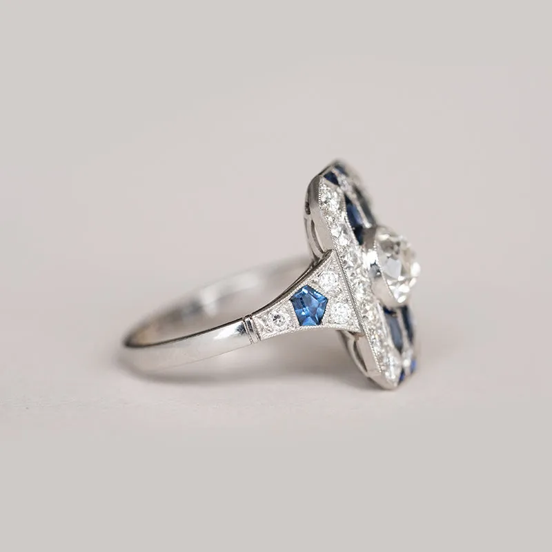 4.60 cttw. Art Deco Inspired Ring