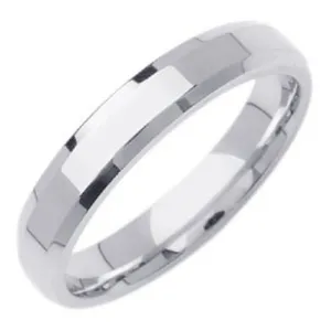 4MM 14K or 18K White Gold Traditional Ring