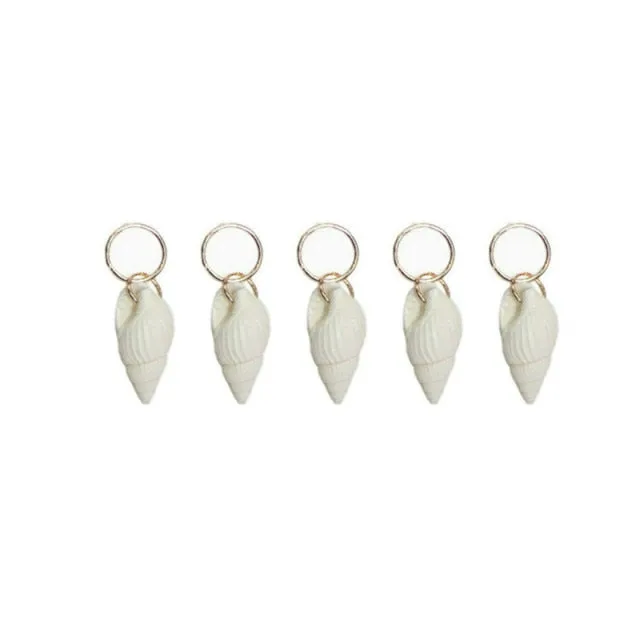 5 Pcs Silver Viking Spiral Beads