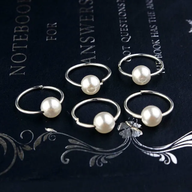 5 Pcs Silver Viking Spiral Beads