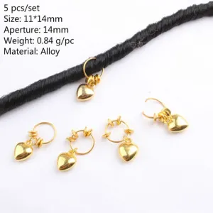 5 Pcs Silver Viking Spiral Beads