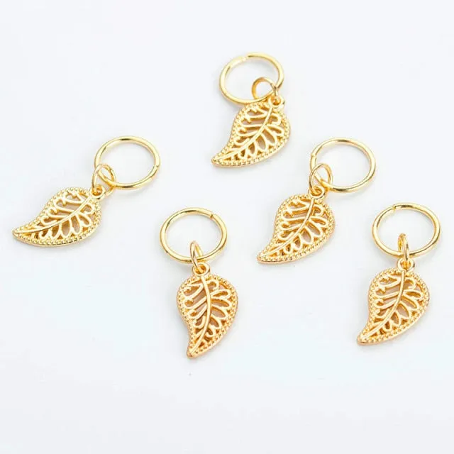 5 Pcs Silver Viking Spiral Beads
