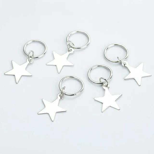 5 Pcs Silver Viking Spiral Beads