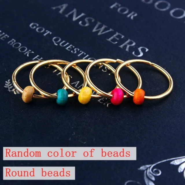 5 Pcs Silver Viking Spiral Beads