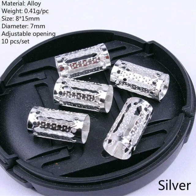 5 Pcs Silver Viking Spiral Beads
