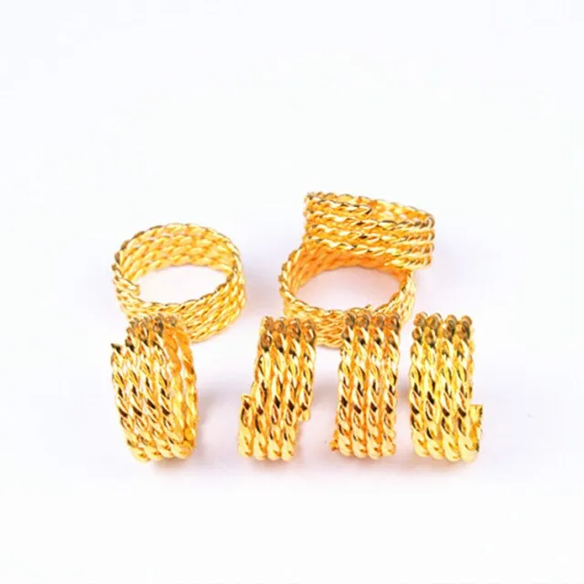 5 Pcs Silver Viking Spiral Beads