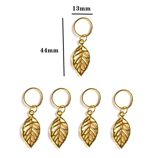 5 Pcs Silver Viking Spiral Beads